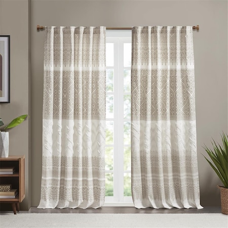 Ink Plus Ivy Kids Ink Plus Ivy Taupe 100 Percent Window Curtain Panel with Lining II40-1183